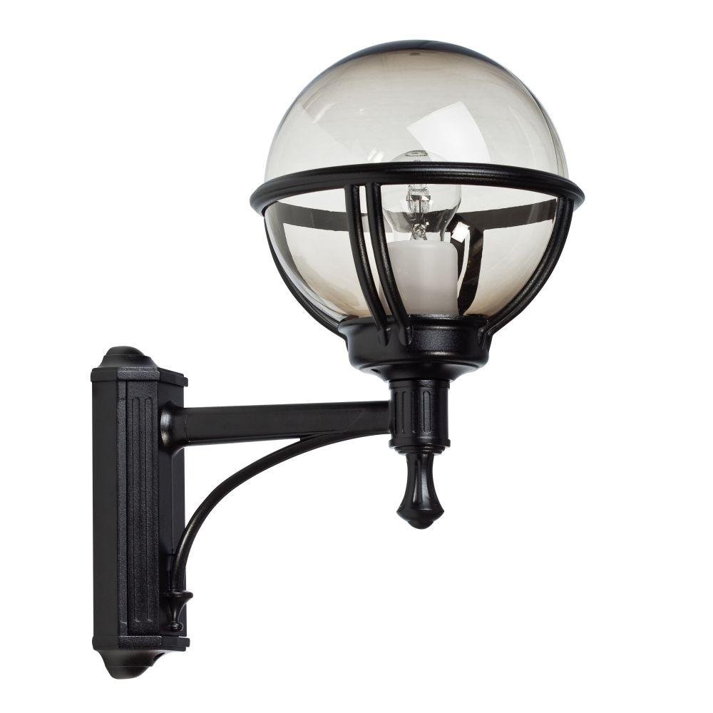 Simple Outdoor Metal Globe Wall Light | modern acrylic and metal wall sconce | E27 | black white red