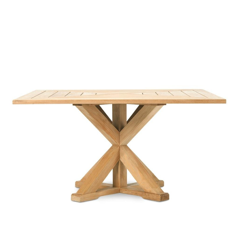 Square Teak Garden Table for 8 | High End Teak Outdoor Furniture | Luxury Outdoor Dining Table | Designed and Made in Italy