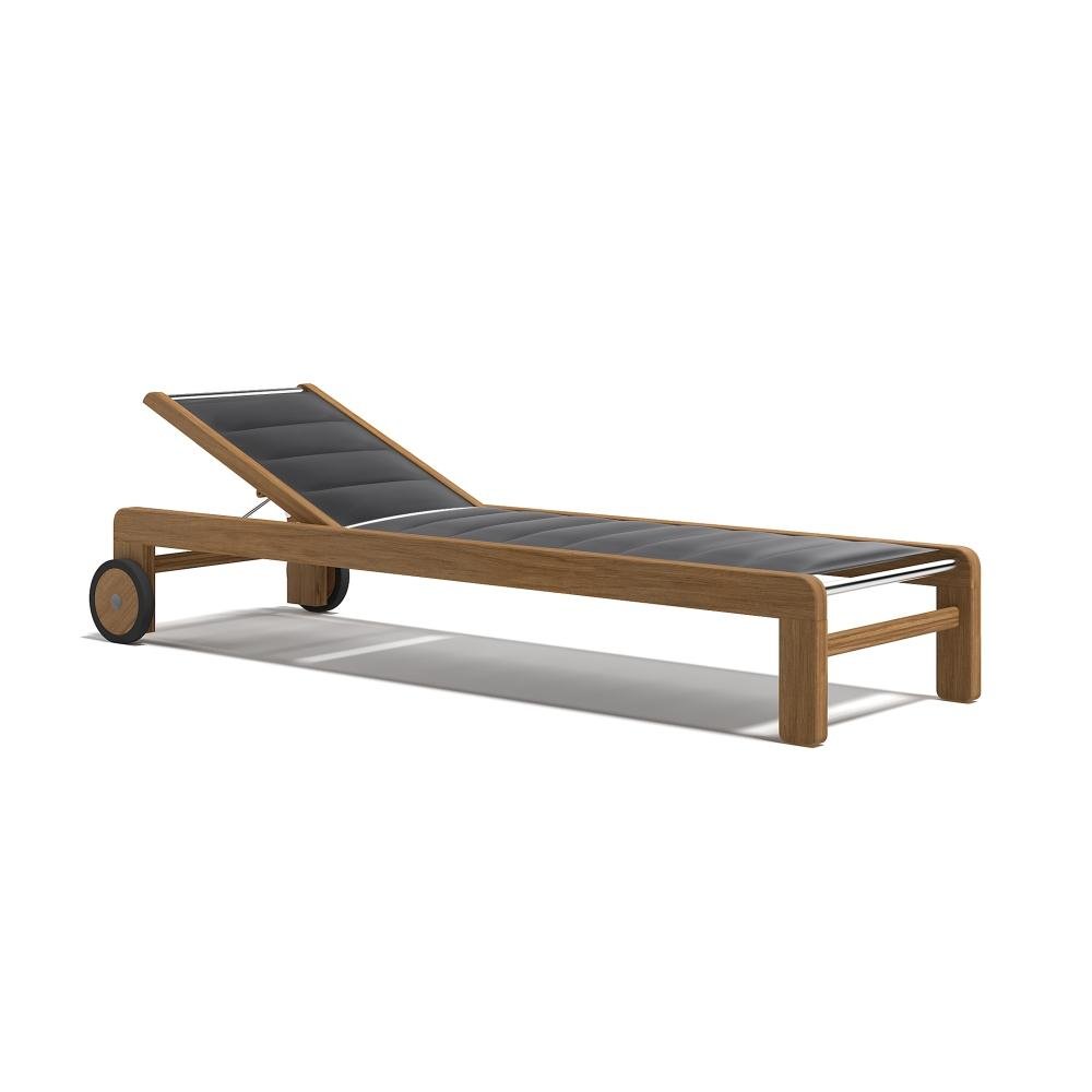 Luxury Teak Sunbed | High End Chaise Longue | Luxury Outdoor Furniture | Designed and Made in Italy
