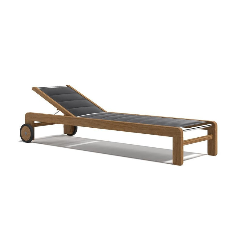 Luxury Teak Sunbed | High-End Chaise Longue | Premium Outdoor Sun Lounger | Weather-Resistant Teak Sunbed | Wooden Poolside Recliner | Designed and Made in Italy | Atmosphera Dakota