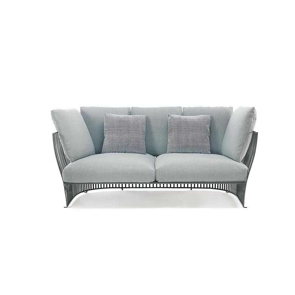 Elegant Grey 2 Seater Outdoor Sofa | Luxury Outdoor Furniture Sets | High-End Outdoor Living and Lighting | Ethimo Venexia