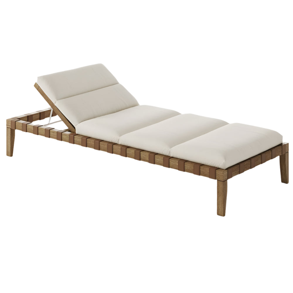 High End Wooden Sun Lounger | Luxury Outdoor Sun Lounger | Quality Wooden Sun Lounger | High End Daybed | Braid Feeling