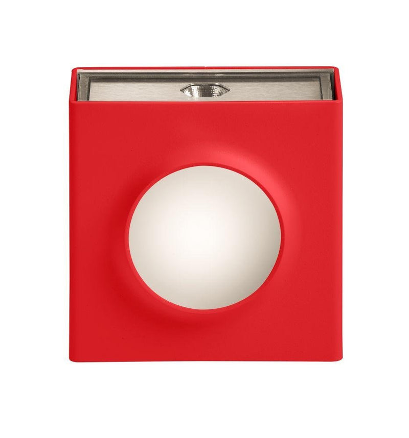 Simple Square Outdoor Wall Light | French Luxury Exterior Lighting Red  12.5cm