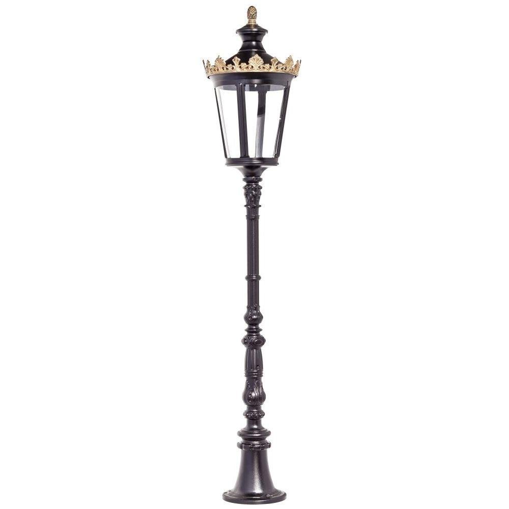 Historic Style Detailed Floor Light | French luxury antique style outdoor floor lamp | copper aluminium | E27 LED | black green gold