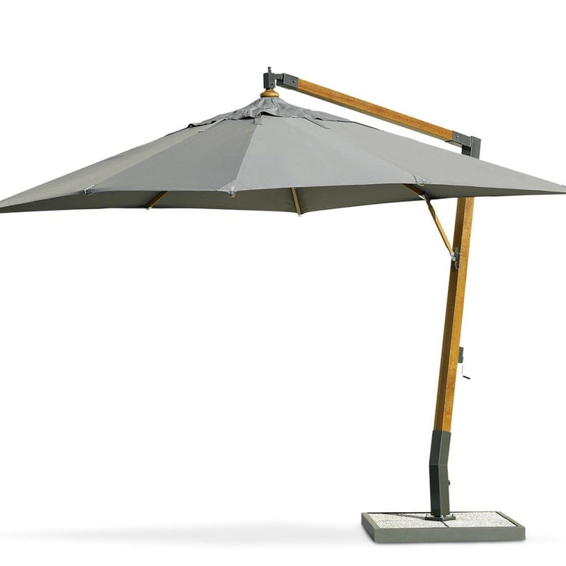 Luxurious Parasol With Concrete Base | High End Outdoor Umbrella | Modern Outdoor Parasol | Designed and Made in Italy | Ethimo HOLIDAY

