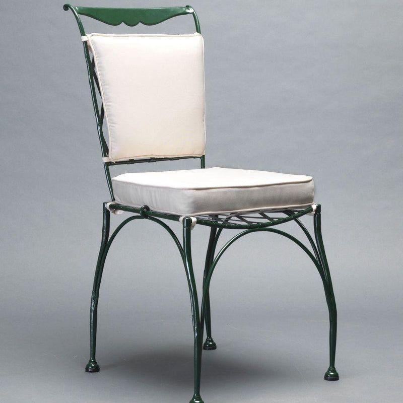 Luxury Metal Garden Dining Chair | Officina Ciani FLORIO Collection | High-End Outdoor Dining Furniture | Handcrafted in Italy