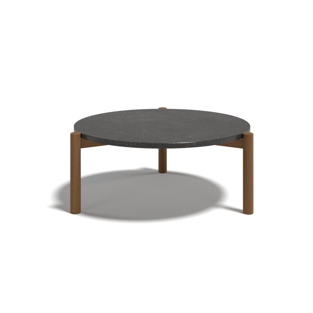 Luxury Round Outdoor Coffee Table | High-End Outdoor Furniture Set | Premium Teak Coffee Table | Designed and Made in Italy | Atmosphera Lodge