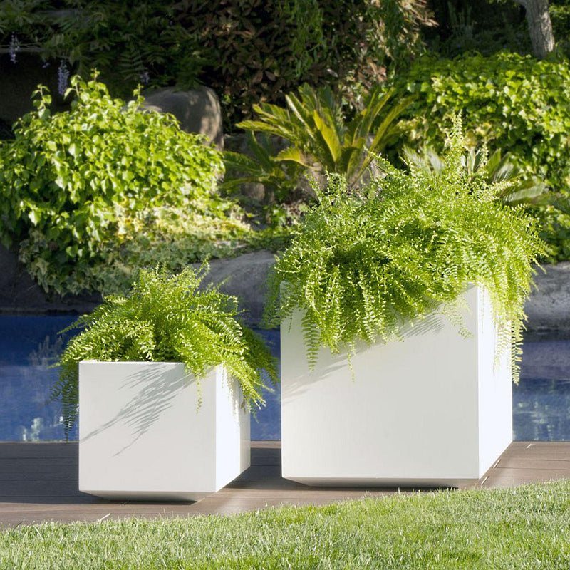 Minimal Steel Exterior Plant Pot | luxury garden planters UK | steel corten