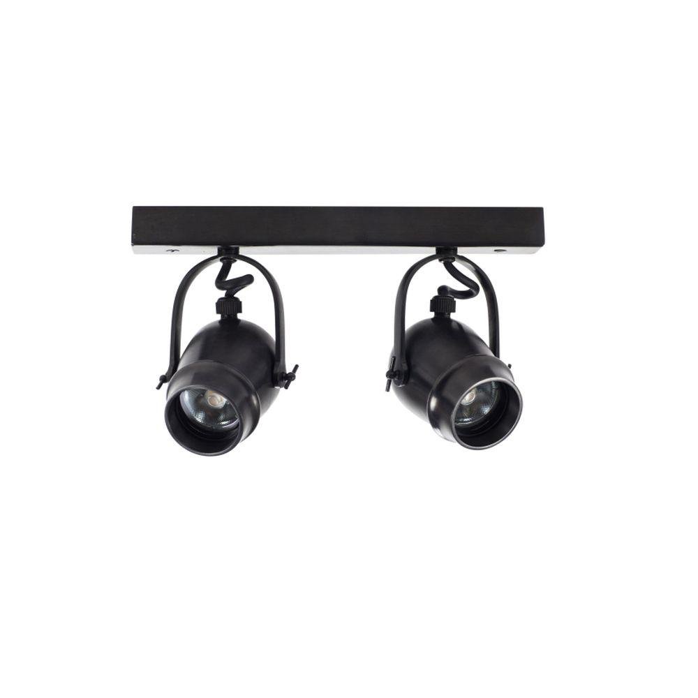 Modern Garden Double Spotlight Bar | High-End Black Outdoor Two-Bulb Spotlight | Belgian Twin Ceiling Light | Bronze Brushed Nickel Chrome | Authentage
