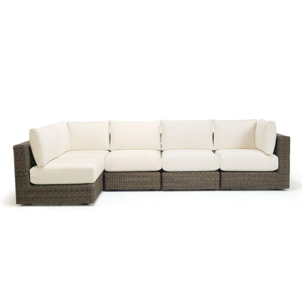 Modern Woven Modular Sofa Set | Luxury Woven Patio Furniture | High End Garden Seating | Designed and Made in Italy  | Ethimo Cube