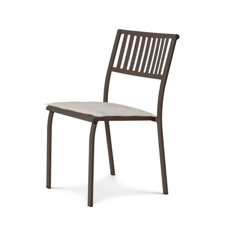 Classic Design Metal Dining Chair | High End Outdoor Furniture Set | Luxury Metal Garden Furniture | Designed and Made in Italy