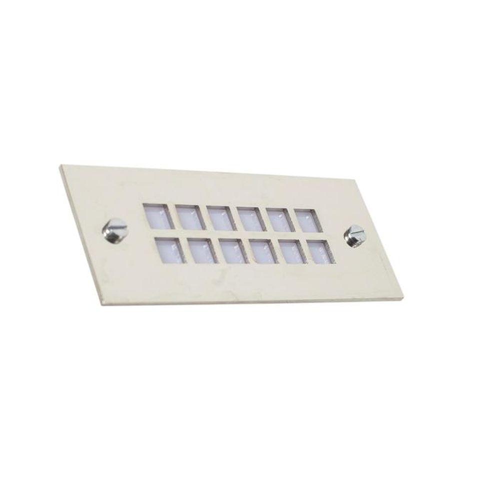 Rectangular Recessed Outdoor Wall Light | Luxury Sleek Inbuilt Outdoor Wall Lighting | Bronze Brushed Nickel Chrome Brass | Authentage Grille Lounge