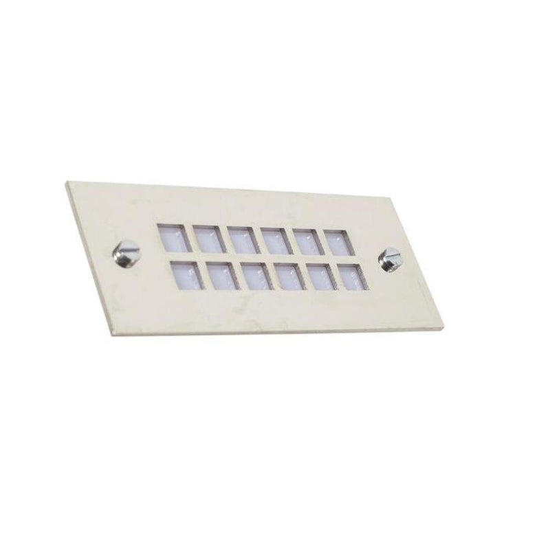 Rectangular Recessed Outdoor Wall Light | Luxury Sleek Inbuilt Outdoor Wall Lighting | Bronze Brushed Nickel Chrome Brass | Authentage Grille Lounge