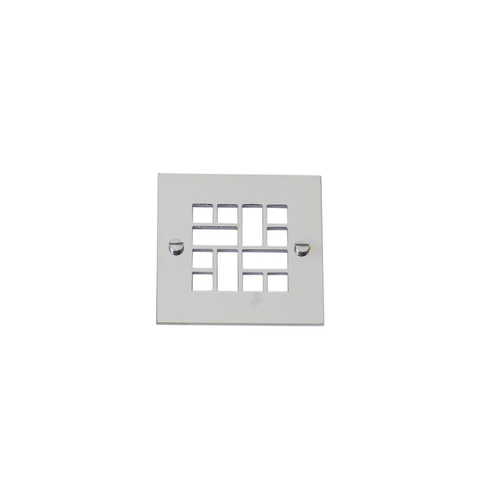 Small Decorative Recessed Grill Wall Light | Modern Inbuilt Metal Wall Light | Weather-Resistant Outdoor Lighting | Bronze Brushed Nickel Chrome Brass | Authentage