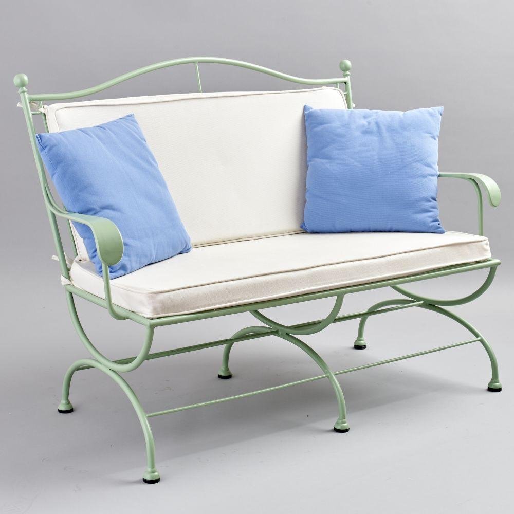 Traditional Metal Outdoor Sofa | Luxury Garden Seating | Handcrafted Iron Sofa | Officina Ciani | ROMBO | Designed and Made in Italy