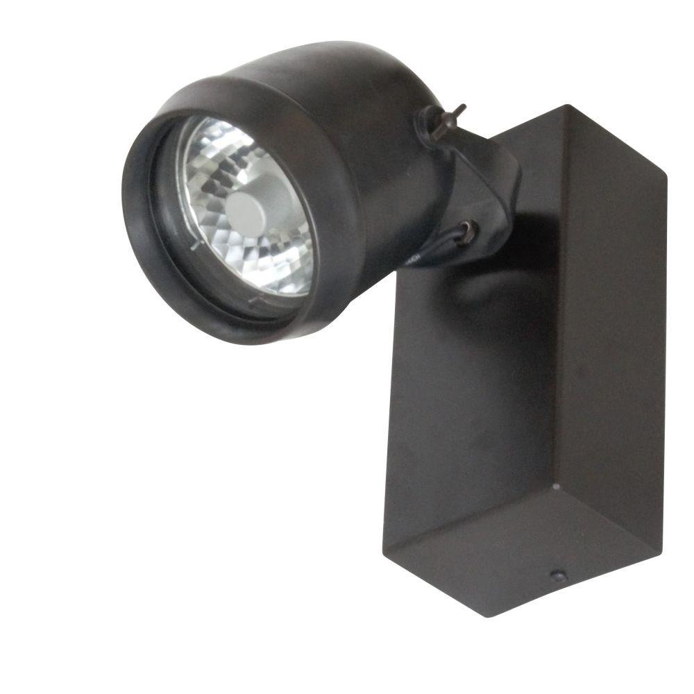 Wall Mounted Power Projector On Box | Adjustable Outdoor Spotlight | Luxury Garden Projector | IP55-rated | Bronze Nickel Chrome | Authentage