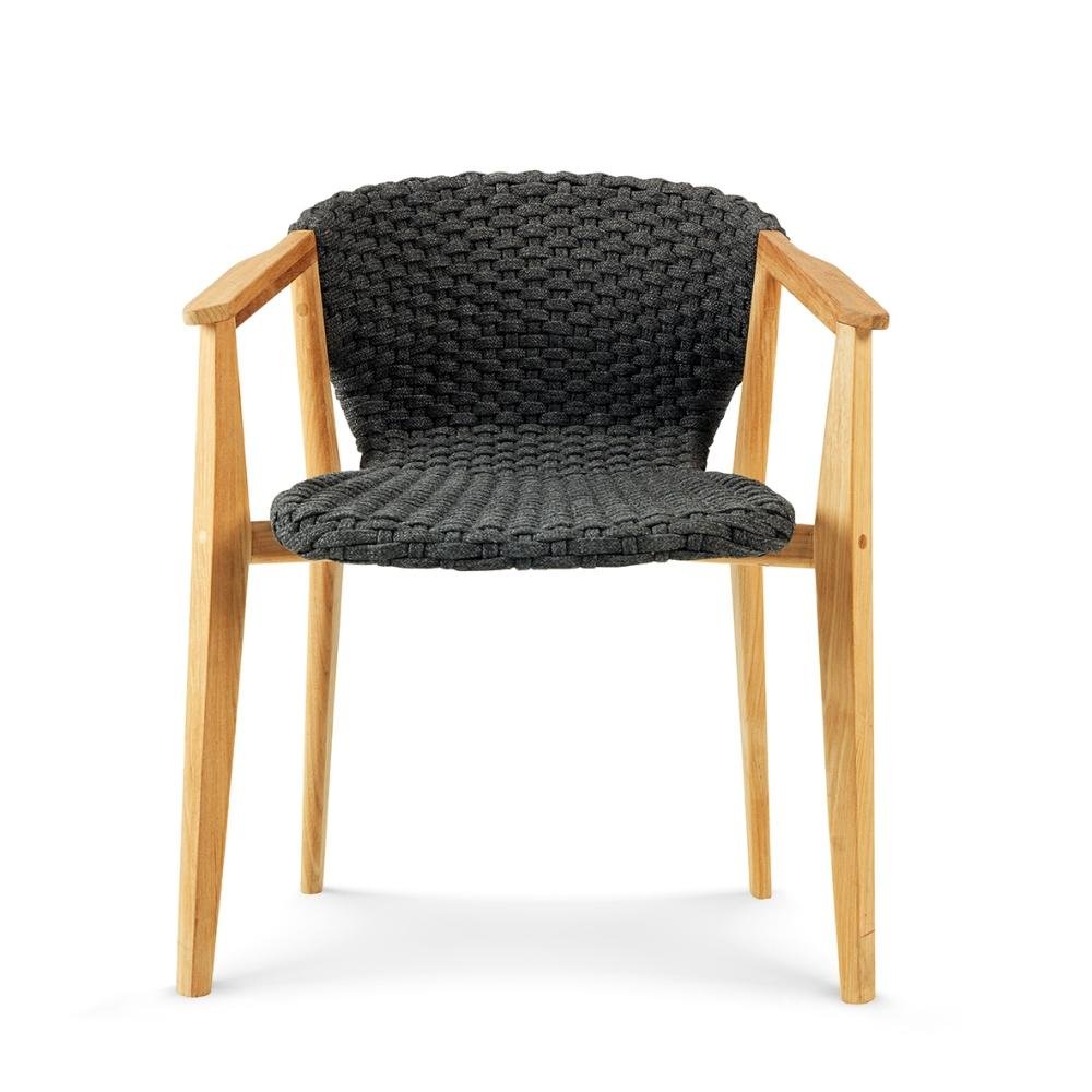 Woven Outdoor Dining Armchair | Luxury Outdoor Dining Set | High End Woven Armchair | Ethimo Knit